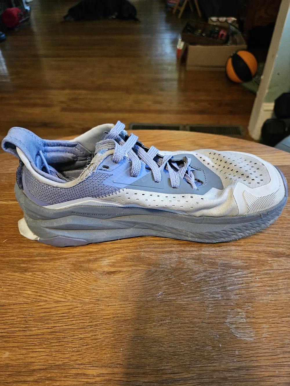 Altra Olympus 6 Women's 9 Gray Blue Trail Running Shoes Vibram Hiking AL0A85NK24